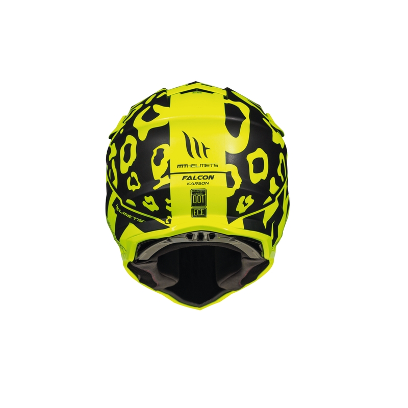 Motokrosová prilba MT Falcon Karson fluo žltá matná