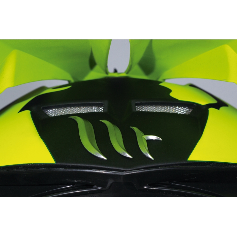 Motokrosová prilba MT Falcon Karson fluo žltá matná