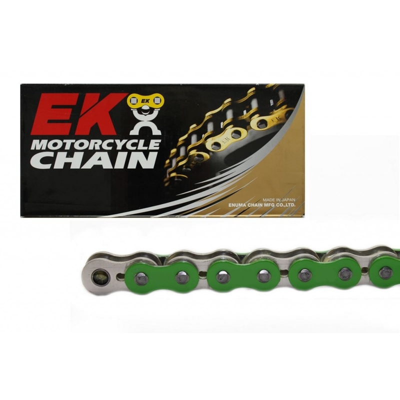 QX-krúžková reťaz -Made in JAPAN EK 525 SRX 124 L zelená