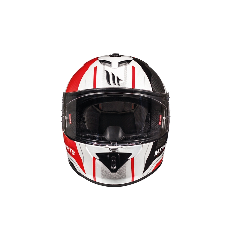 Detská integrálná prilba MT Rapide Duel bielo-čierno-červená