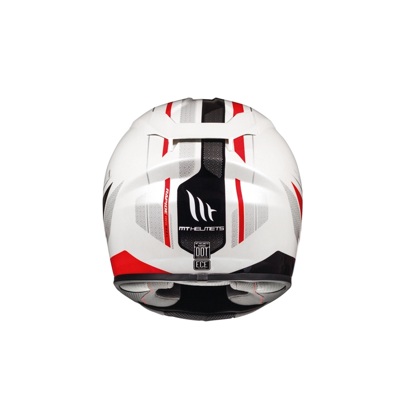 Detská integrálná prilba MT Rapide Duel bielo-čierno-červená