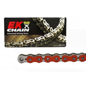 QX-krúžková reťaz -Made in JAPAN EK 520 SRX2 1920 L cievka Oranžová/strieborná