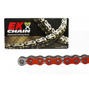 QX-krúžková reťaz -Made in JAPAN EK 520 SRX2 1 L pomarančová