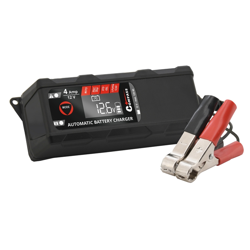 Nabíjačka mikroprocesoru 4Amp 12V PB/GEL/AGM/LiFePO4 LCD displej