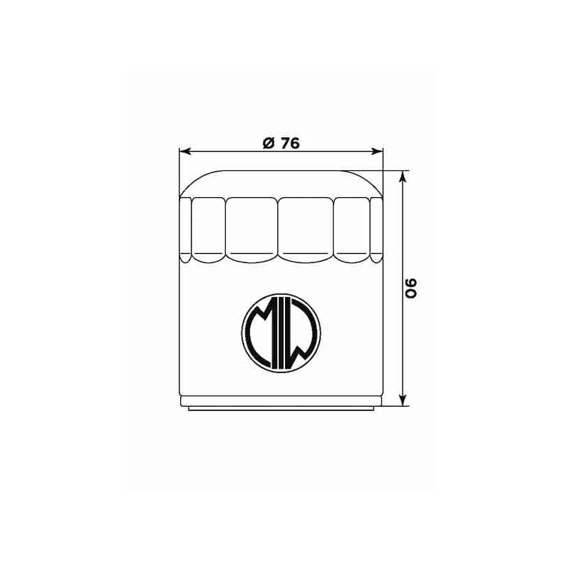 Olejový filter MIW (alt. HF551)