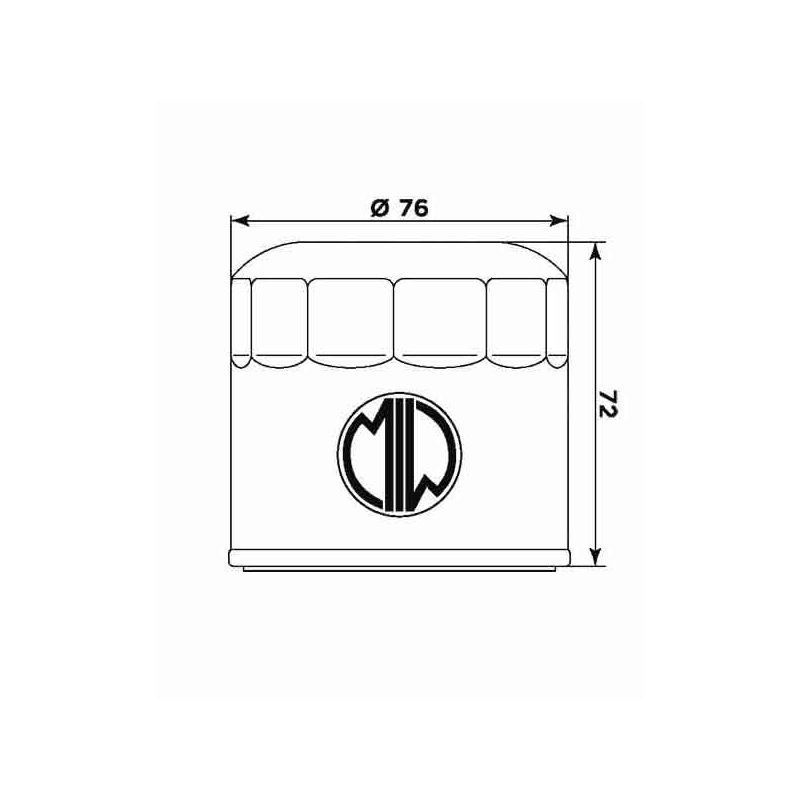 Olejový filter MIW (alt. HF153)