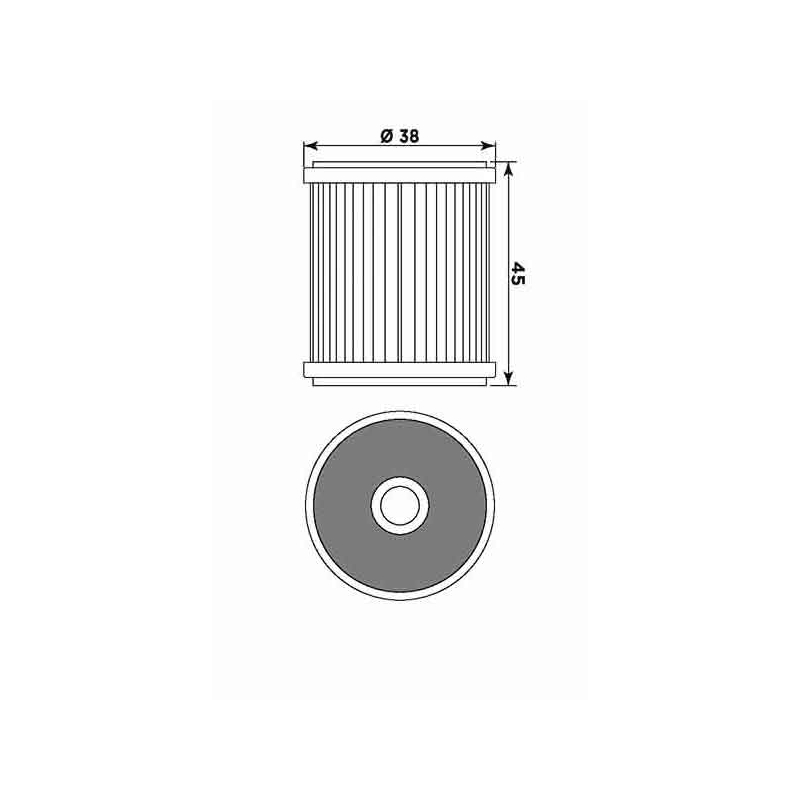 Olejový filter MIW (alt. HF142)