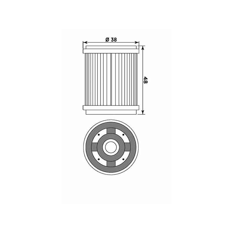 Olejový filter MIW (alt. HF143)