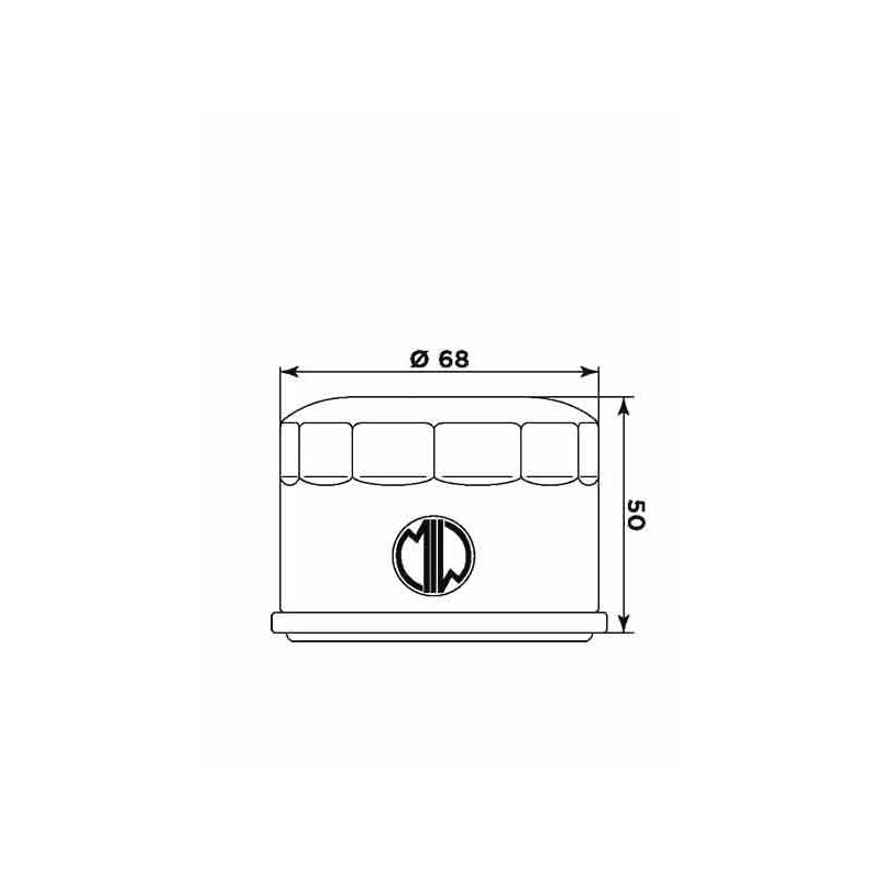 Olejový filter MIW (alt. HF985)