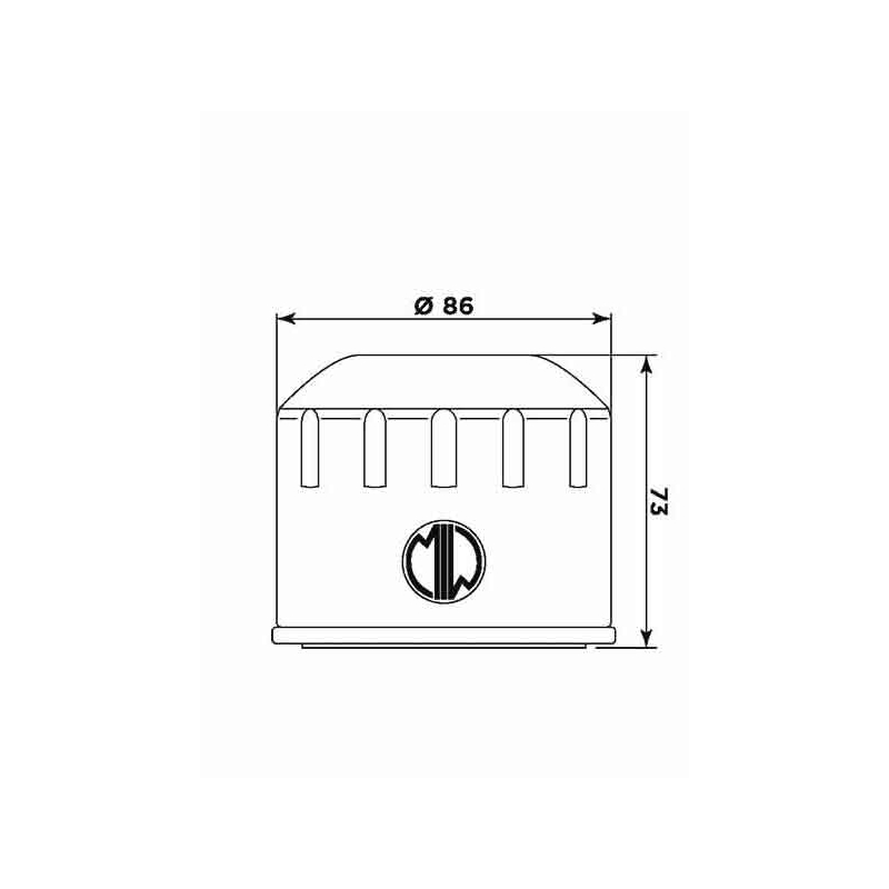 Olejový filter MIW (alt. HF557)