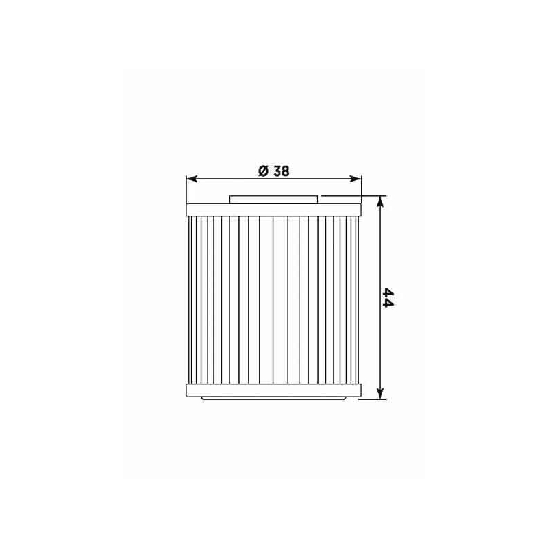 Olejový filter MIW (alt. HF207) pre SUZUKI FL 125 Address (2007-2010), KAWASAKI KX 250 (F) 4T (2004-2026), KAWASAKI KX 250 X (2021-2026), KAWASAKI KX 450 (F) (2016-2026), SUZUKI RM-Z 250 (2004-2025), SUZUKI RM-Z 450 (2005-2025), SUZUKI RMX 450 Z (2010-2019) výpredaj