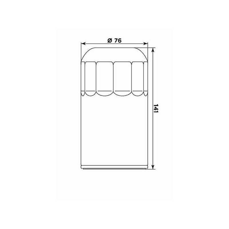 Olejový filter MIW (alt. HF173C) pre HD 1340 FXB 1980-1982, FXD / FXDS 1996-1998, FXDB 1991-1992, FXDC 1992, FXDL / FXDWG 1993-1998