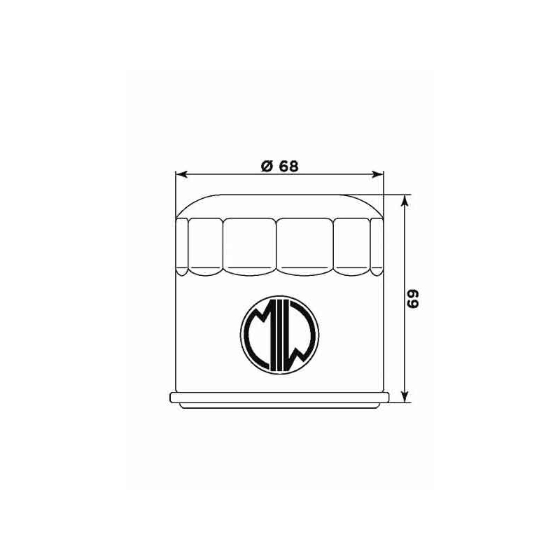 Olejový filter MIW (alt. HF682)