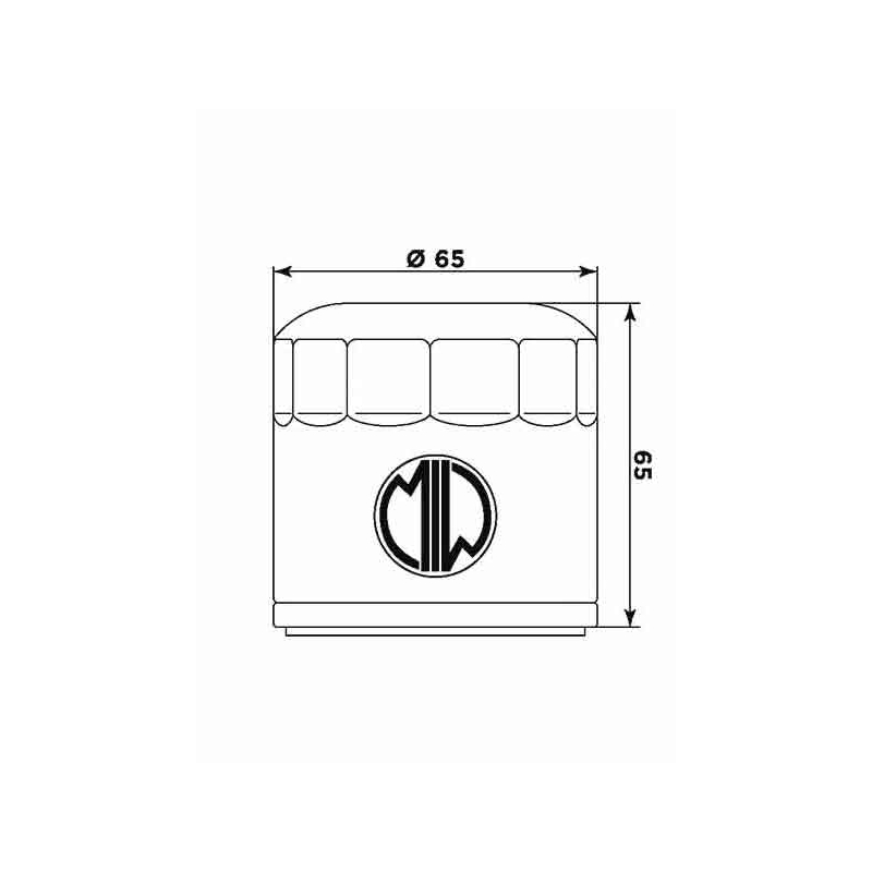 Olejový filter MIW (alt. HF553)