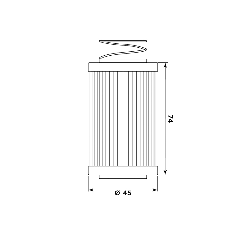 Olejový filter MIW (alt. HF567)