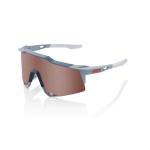 Slnečné okuliare 100 % SPEEDCRAFT Soft Tact Stone Grey šedé (HIPER strieborné sklo)