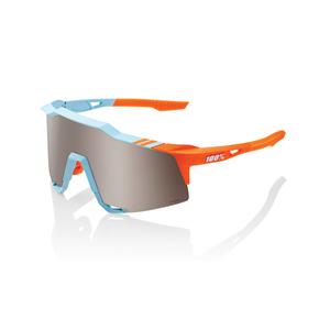 Slnečné okuliare 100 % SPEEDCRAFT Soft Tact Two Tone modro-oranžové (HIPER strieborné sklo)
