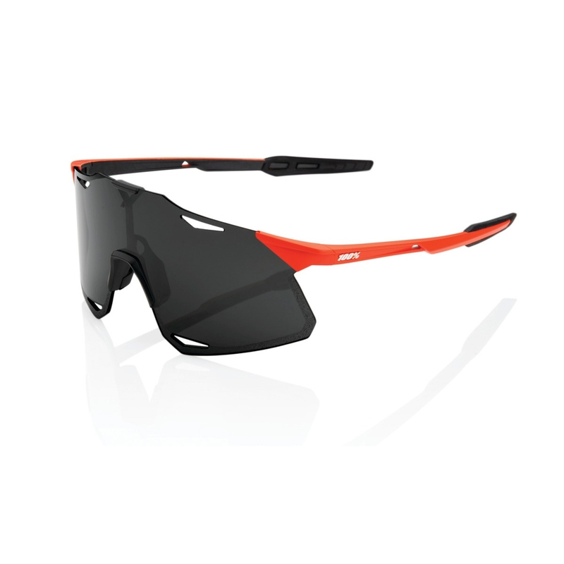 Slnečné okuliare 100 % HYPERCRAFT Matte Oxyfire čierno-červené (tmavé sklo)