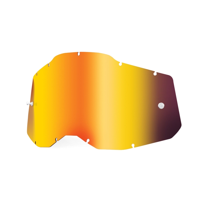 Plexisklo 100% Racecraft 2/Accuri 2/Strata 2 červené zrkadlové (Anti-fog)