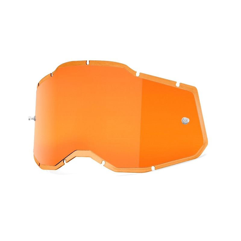 Plexisklo 100% Injected Racecraft 2/Accuri 2/Strata 2 oranžové zrkadlové (Anti-fog)