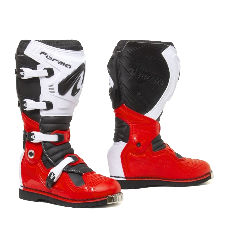 Čižmy na motocykel Forma Terrain Evolution TX červeno-biele