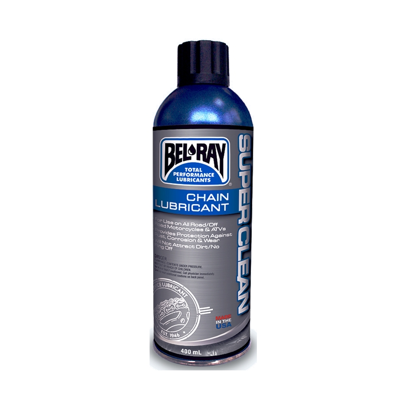 Sprej na reťaz Bel-Ray SUPERCLEAN CHAIN LUBRICANT (400 ml sprej)
