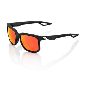 Slnečné okuliare 100 % CENTRIC Matte Crystal Black čierne (červená sklá)