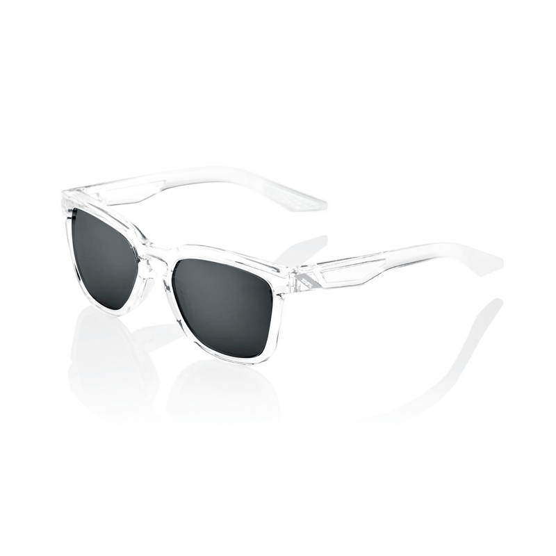 Slnečné okuliare 100 % HUDSON Polished Crystal Haze transparentné (čierne sklá)