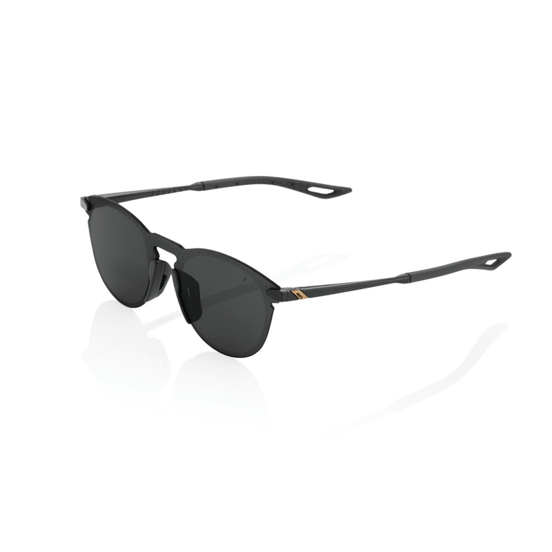 Slnečné okuliare 100 % LEGERE ROUND Polished Black čierne (tmavé sklá)