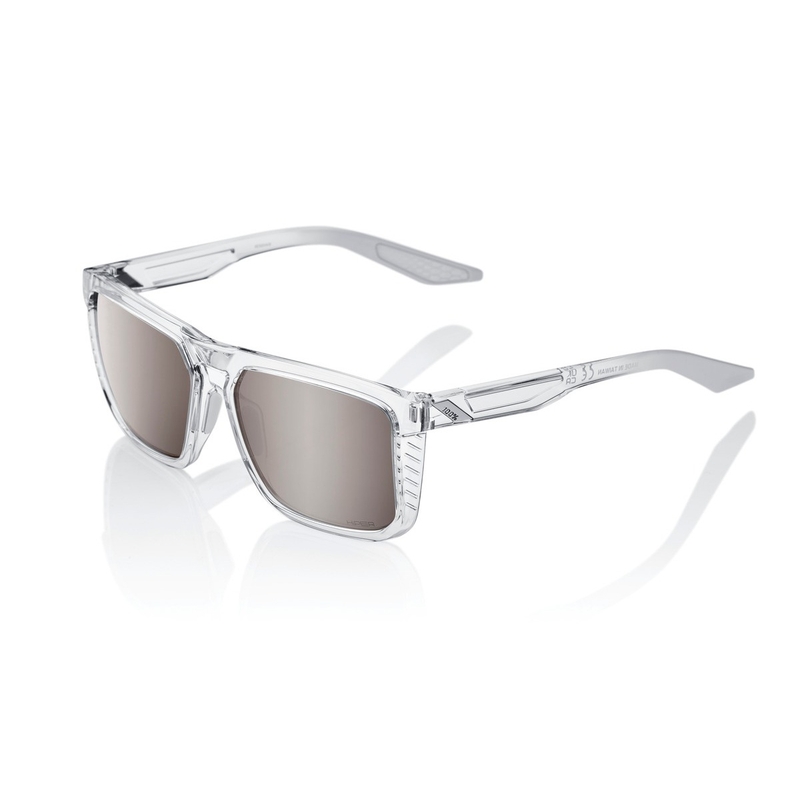 Slnečné okuliare 100 % RENSHAW Polished Crystal Haze transparentné (HIPER strieborné sklá)