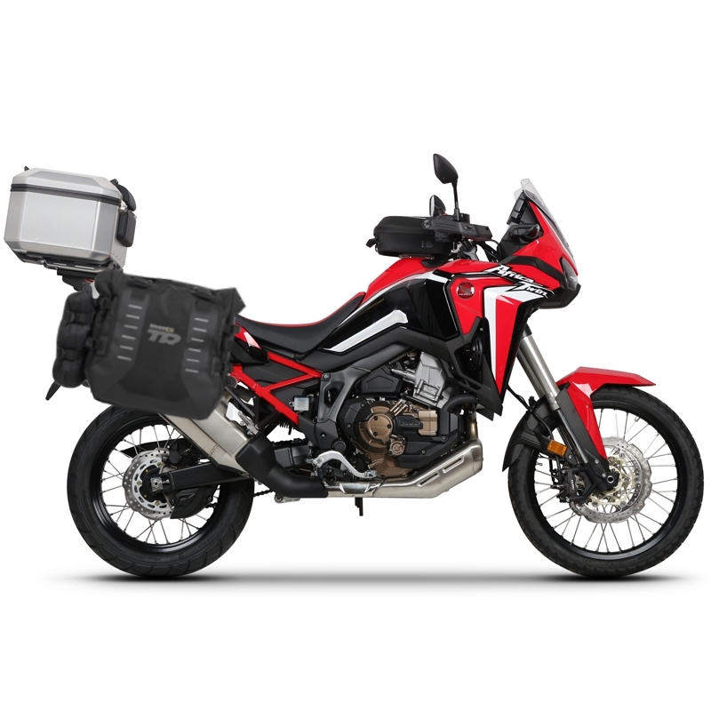 Kompletná sada sedlových brašní SHAD TERRA TR40 adventure a hliníkového kufra SHAD TERRA 48L vrátane montážnej sady SHAD HONDA CRF 1100 Africa Twin