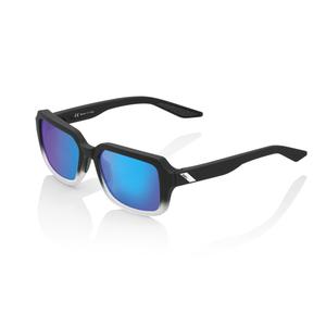 Slnečné okuliare 100 % RIDELEY Soft Tact Fade Black čierne (modrý-chróm sklá)