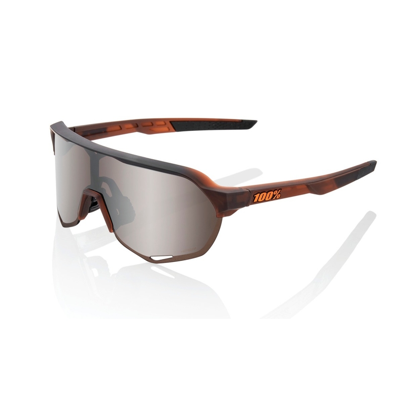 Slnečné okuliare 100 % S2 Matte Translucent Brown Fade hnedé (HIPER strieborné sklá)