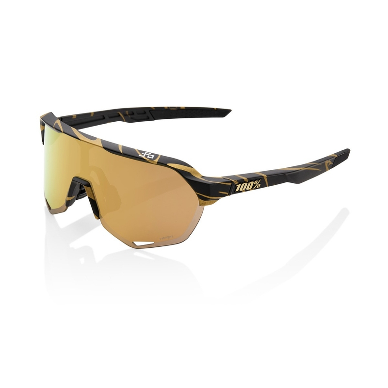 Slnečné okuliare 100 % S2 Peter Sagan LE Metallic Gold Flake čierno-zlaté (HIPER zlaté sklo)