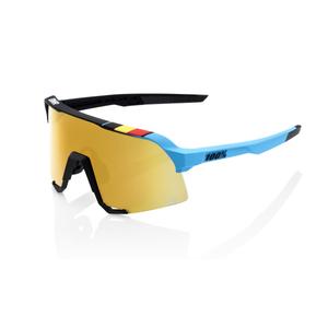Slnečné okuliare 100 % S3 BWR modro-čierne (zlatý chróm sklá)