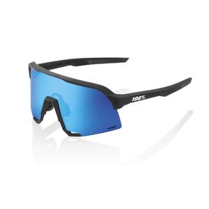 Slnečné okuliare 100 % S3 Matte Black čierne (HIPER modré sklo)
