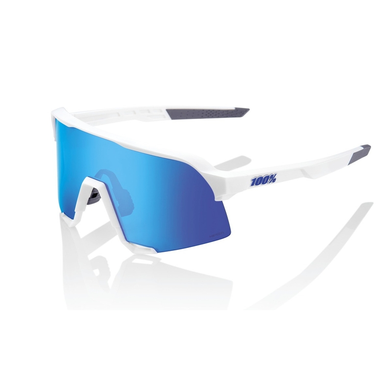 Slnečné okuliare 100 % S3 Matte White biele (HIPER modré sklo)