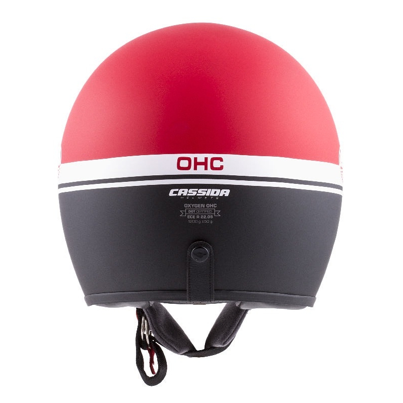 Otvorená prilba na motocykel Cassida Oxygen Jawa OHC červeno-čierno-biela