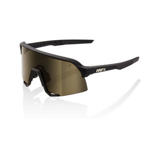 Slnečné okuliare 100 % S3 Soft Tact Black čierne (zlaté sklo)