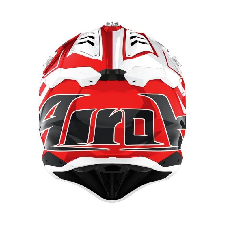 Motokrosová prilba Airoh Aviator 3.0 Rampage 2021 červeno-biela výpredaj