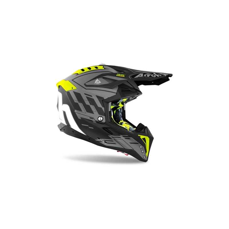Motokrosová prilba Airoh Aviator 3.0 Rampage 2021 čierno-šedo-fluorescenčno žltá výpredaj