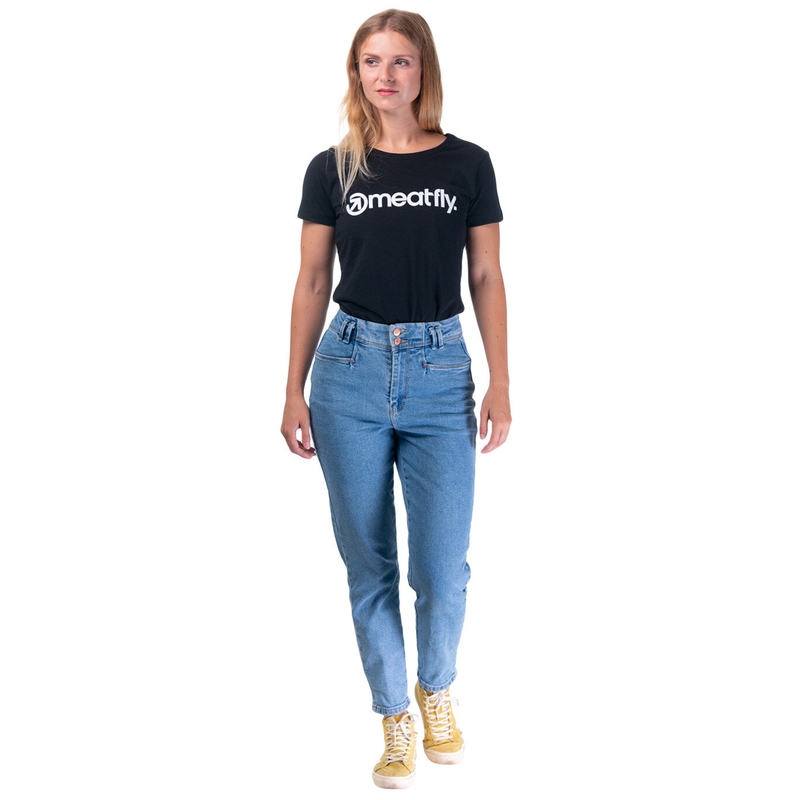 Dámske tričko Meatfly Ladies MF Logo čierne výpredaj
