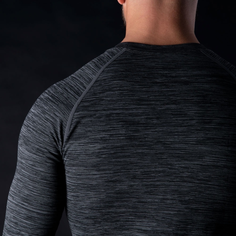 Termo tričko Oxford Advanced Base Layer čierno-šedé - dlhý rukáv