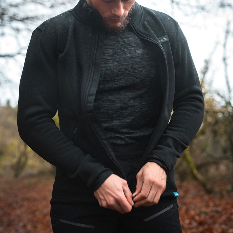 Termo tričko Oxford Advanced Base Layer čierno-šedé - dlhý rukáv