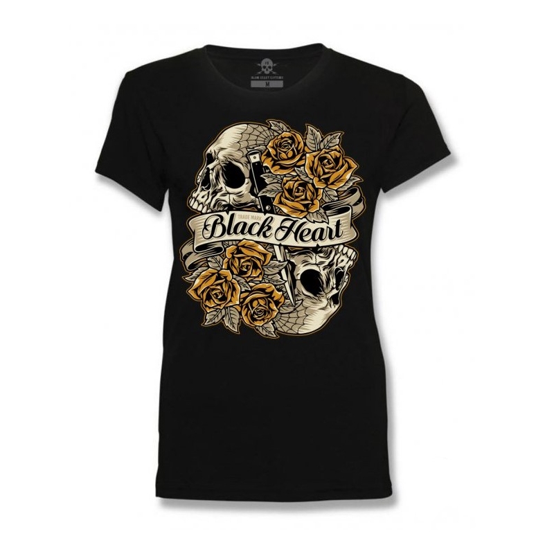 Dámske tričko Black Heart Romantic čierne