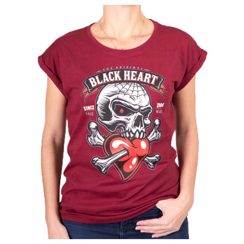 Dámske tričko Black Heart Lover Ext červené
