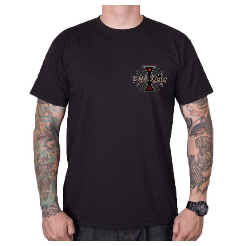 Pánske tričko Black Heart Red Devil čierne výpredaj