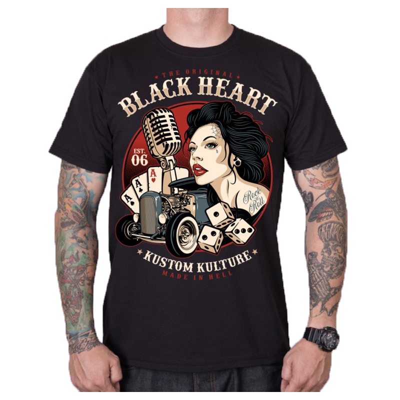 Pánske tričko Black Heart Victoria čierne výpredaj