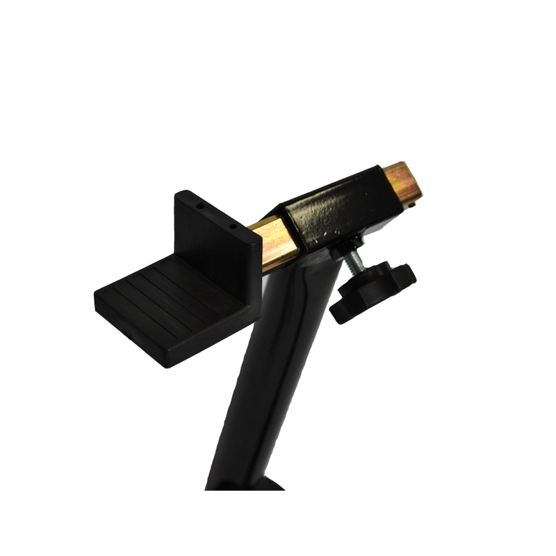 Sada moto stojanov predný + zadný s kolieskami - čierny - II. akosť