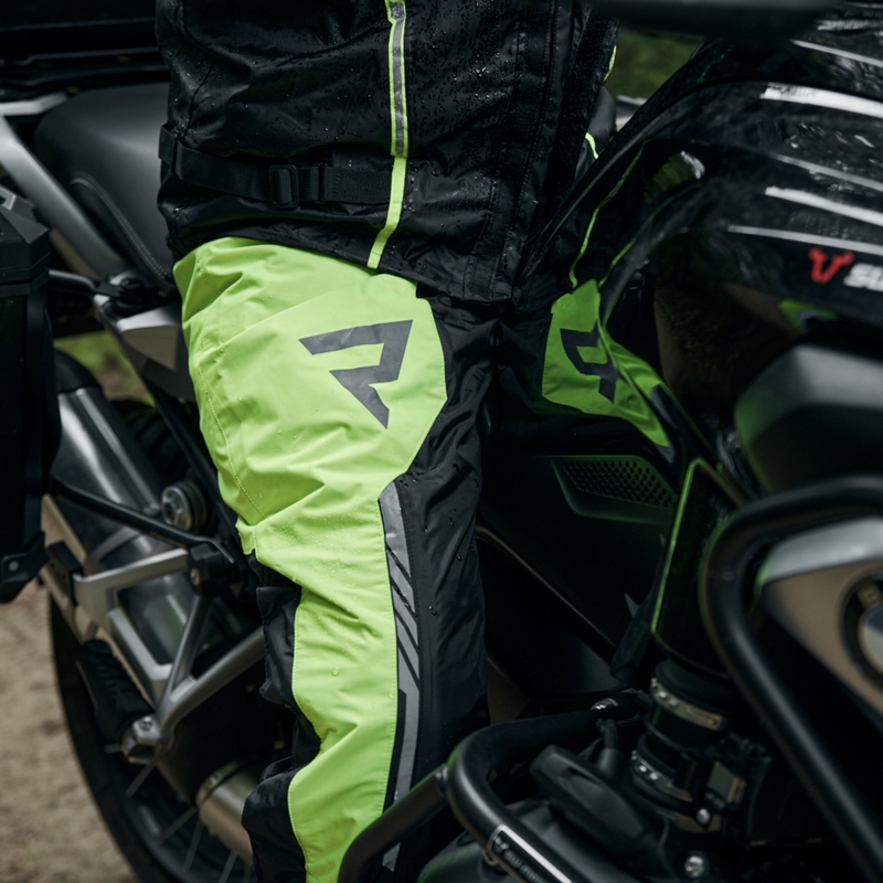 Moto nohavice do dažďa Rebelhorn Patrol fluo žlto-čierne